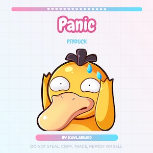Duck Panic Emote | Twitch YouTube Discord Kick | Emotes Stream Graphics