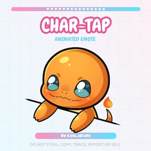 Emote Char-Tap ANIMATO / Twitch YouTube Discord / Emotes Stream Graphics