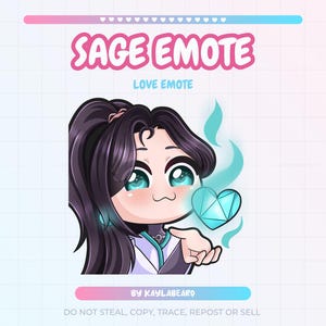 Emote d'amour Sage Valorant pour Twitch/Discord