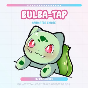 ANIMATED Bulba-Tap Emote | Twitch YouTube Discord | Emotes Stream Graphics