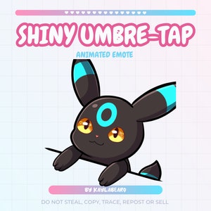 アニメーション化された光沢のある傘タップエモート | Twitch YouTube Discord | エモートストリームグラフィックス