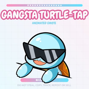 ANIMATED Turtle-Tap Emote | Twitch YouTube Discord | Emotes Stream Graphics