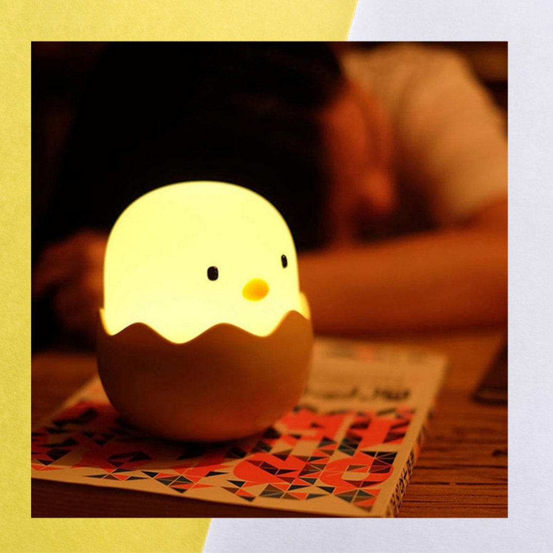 Kids Chick Night Light Soft Silicone Adjustable Baby Night Etsy
