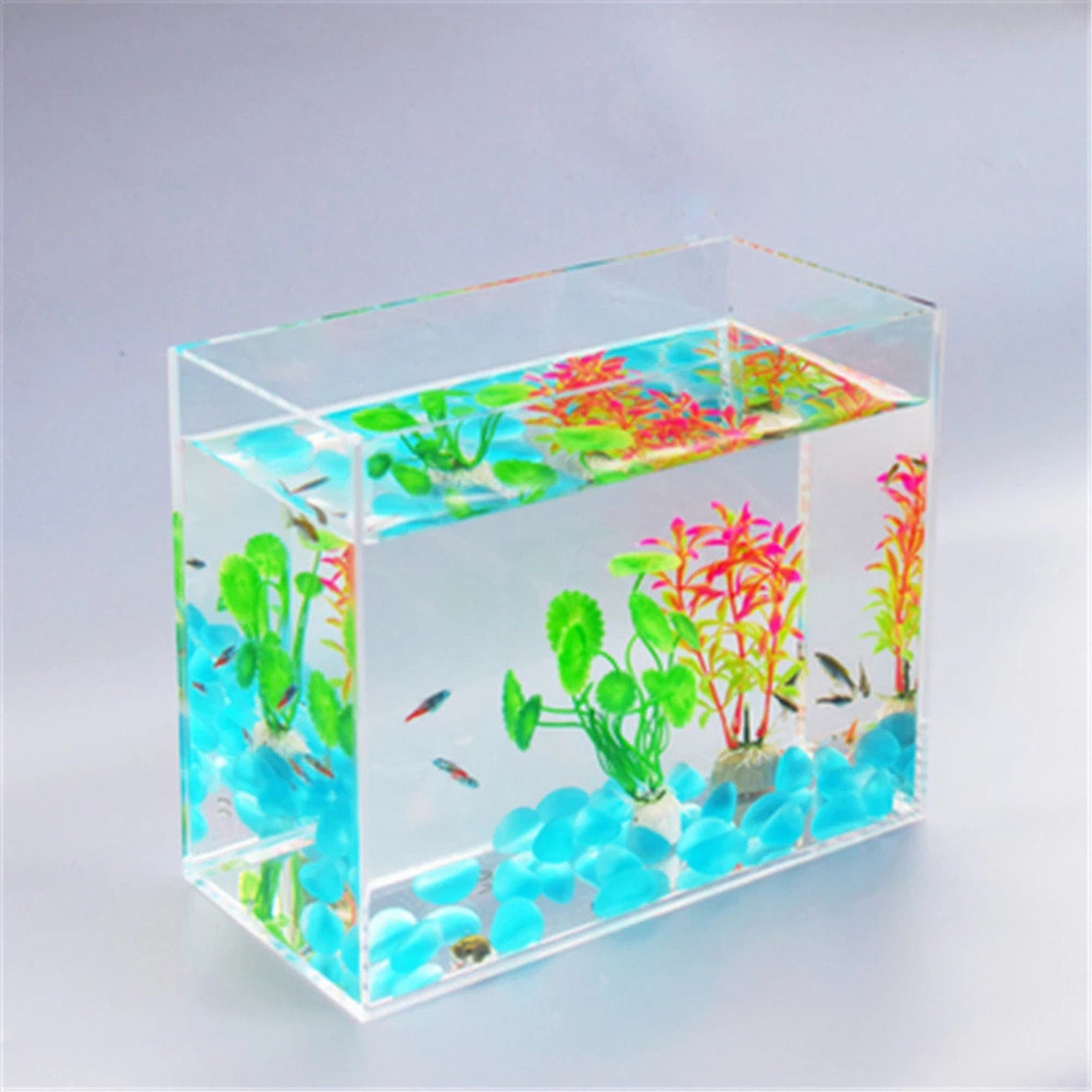 Acrylic Rimless Nano Tank Betta Fish Tank Aquariums Tanks Etsy
