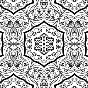 10 Digital Mandalas Coloring Pages.