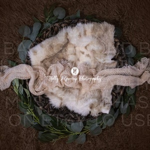 Brown and Green Newborn Digital Background