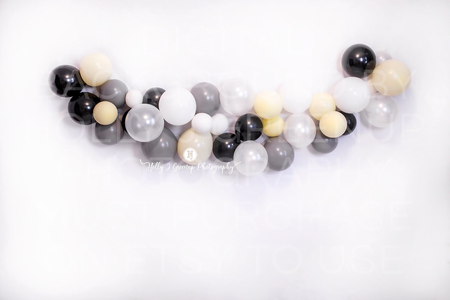 Cake Smash Digital Background: Black White Grey Yellow - Etsy