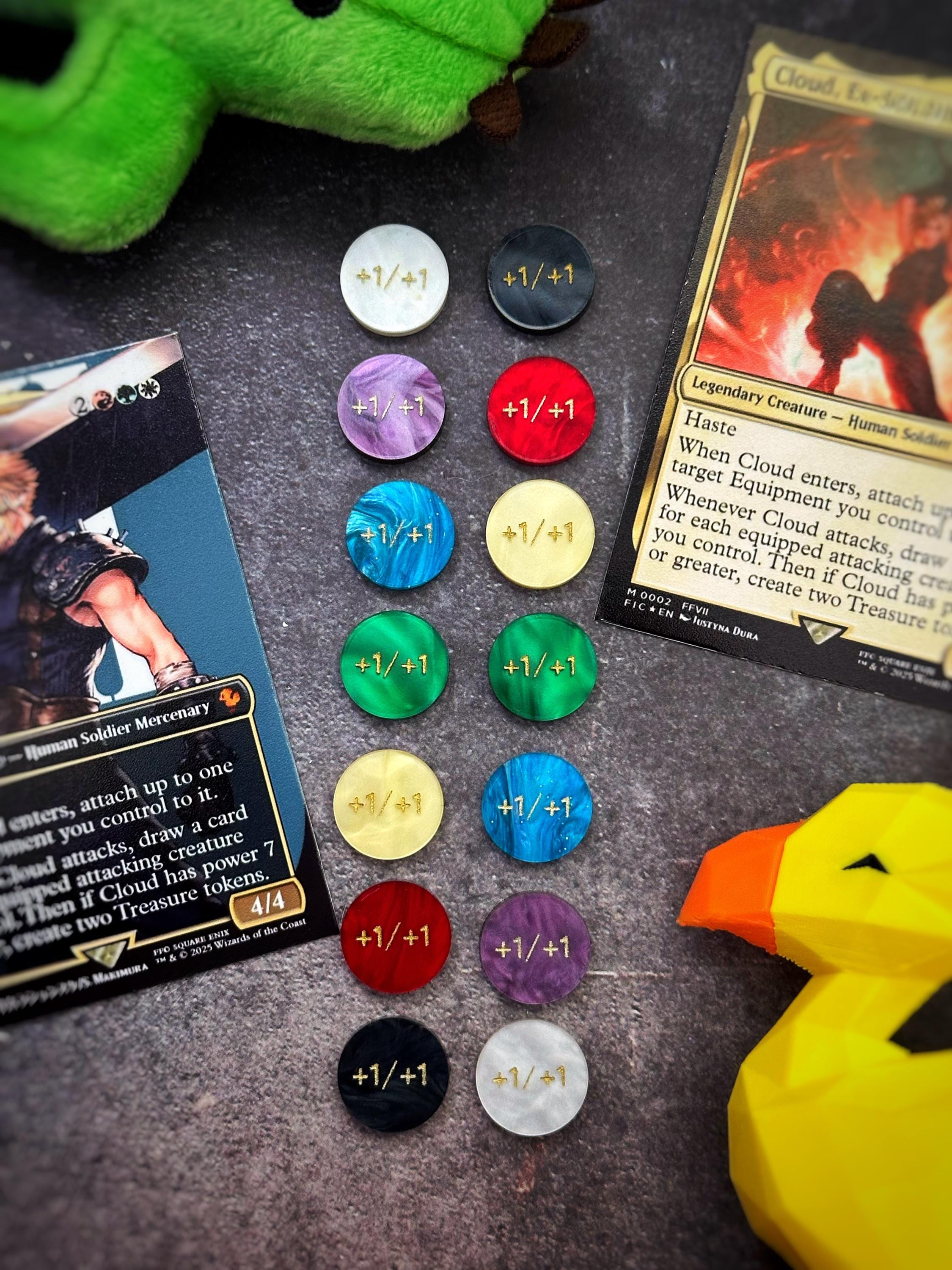 14 MTG Customized Final Fantasy Materia Counters | Magic The Gathering Counters