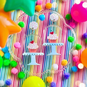 Cupcake Dome Stand Earrings