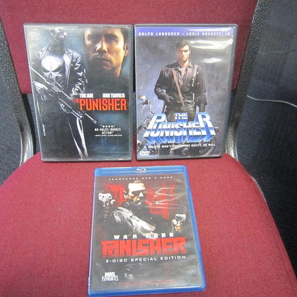 Punisher DVD movie lot, pre-owned