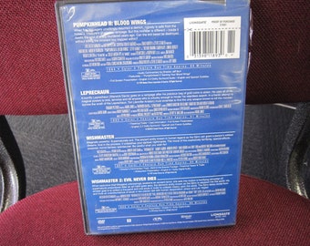 4 Film Pack DVD Horror - Wishmaster 1 & 2, Leprechaun