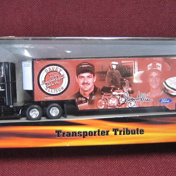 Hot Wheels Nascar Transporter Tribute - MIB Davey Allison