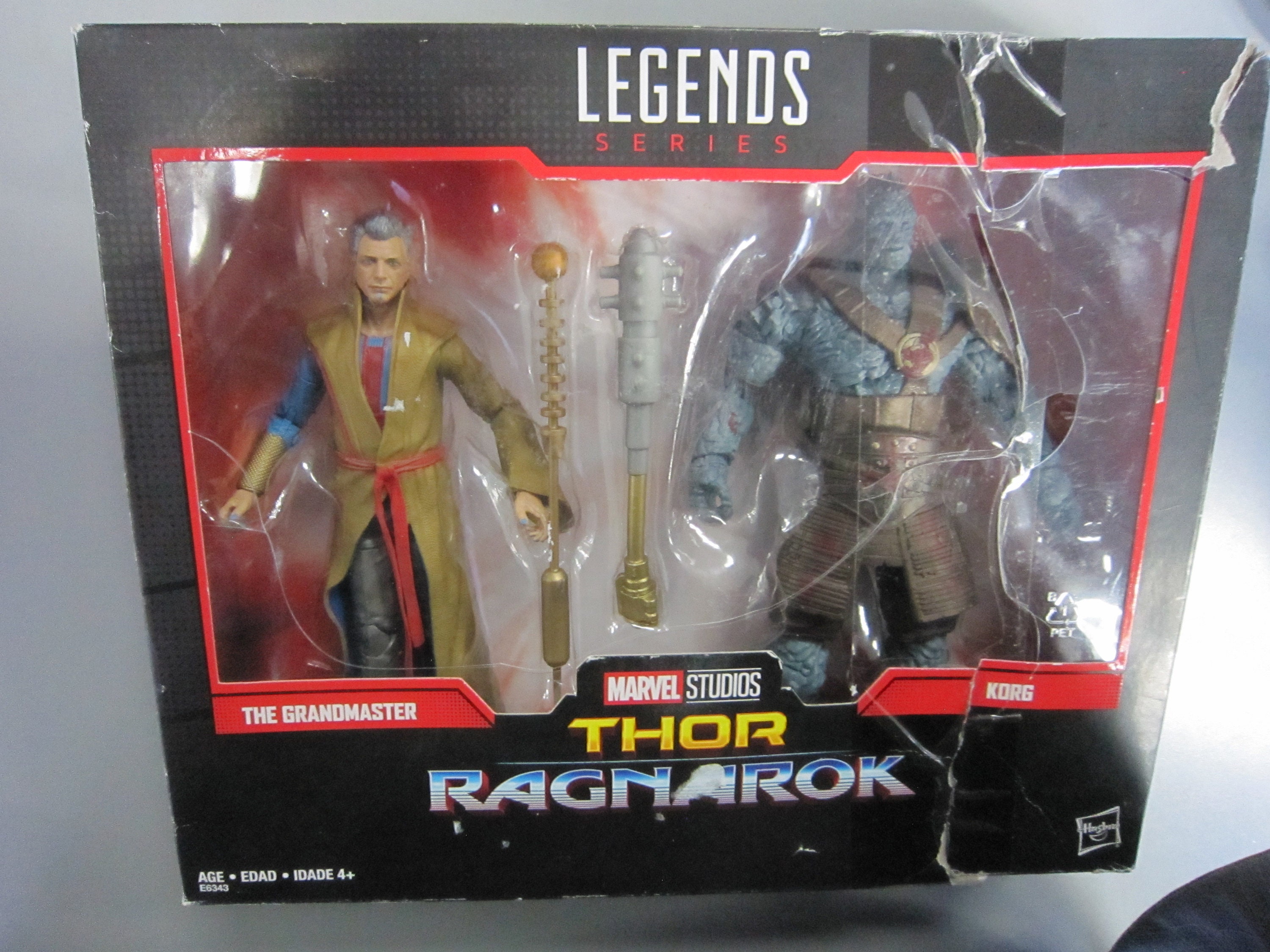 Marvel Legends Thor Ragnarok Jeff Goldblum Grandmaster 6 Figure & Melt  Stick