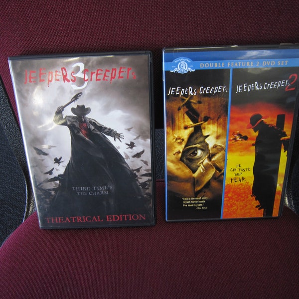 Jeepers Creepers 1, 2, 3 DVD lot - horror