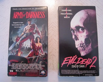 1993 Army Of Darkness and Evil Dead 2 VHS Tapes