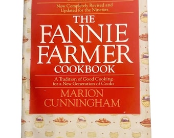 The Fannie Farmer Cookbook, Marion Cunningham, Paperback, Recipe, Cooking