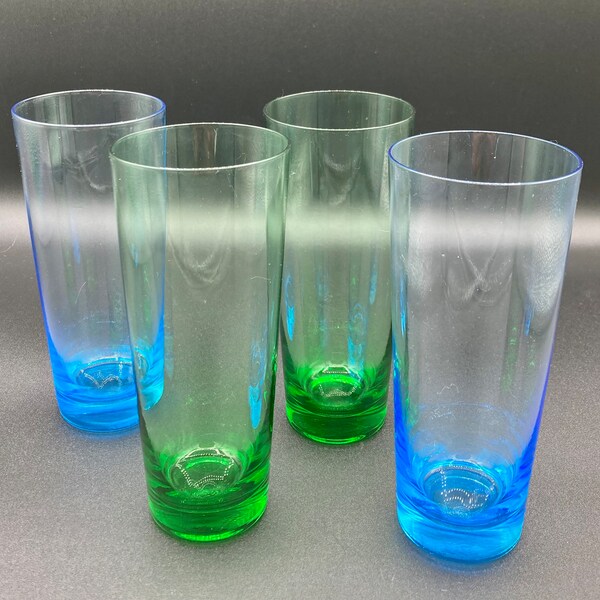 Hand Blown Highball Glasses Etsy