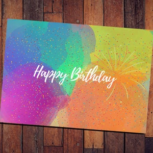 Greeting Fun Tumblr Quotes Birthday Party Cards Digital File Friend Invites Colorful Black and White Card Wasssuup Card