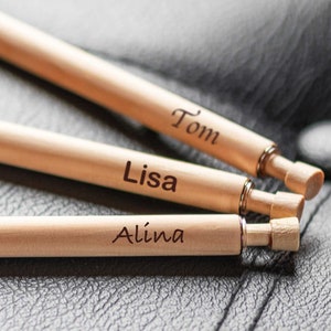 Personalized ballpoint pen with individual engraving