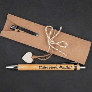 Kugelschreiber personalisiert mit Gravur aus Holz