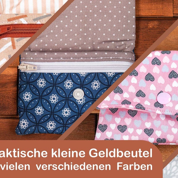 Kleiner Geldbeutel in verschiedenen Farben