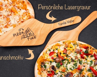 Pizza lifter with personalized engraving