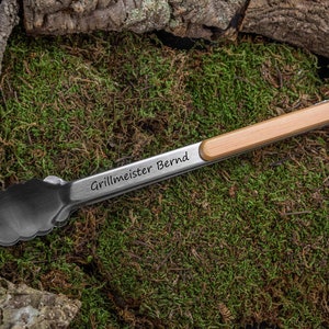 Personalisierte Grillzange aus Edelstahl, ideal als Vatertagsgeschenk, Vatertag Papa Geschenk, Männer Geschenk, Mann Geschenk