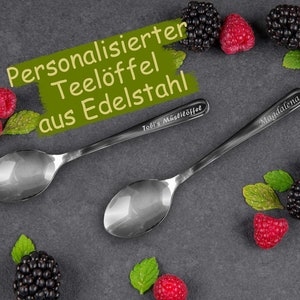 Personalisierter Teelöffel mit indiviueller Gravur