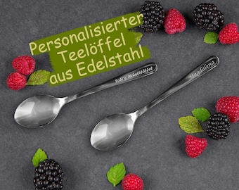 Personalized teaspoon with individual engraving