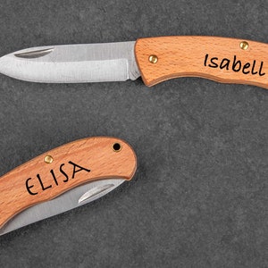 Children's pocket knife with name My first carving knife image 5