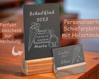 Personalisiertes Schild zur Einschulung / zum Schulanfang für das Schulkind