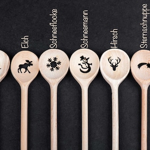 Personalized wooden spoon with heart image 4