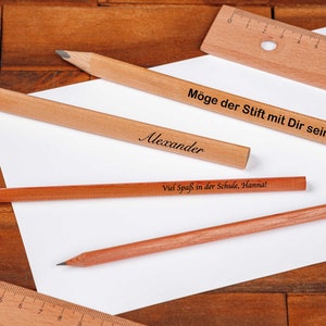 Pencil with personalized engraving image 4