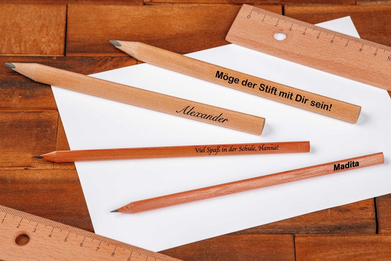 Pencil with personalized engraving image 4