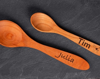 Personalized cherry spoon