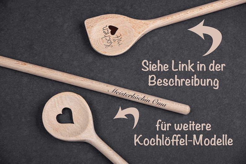 Wooden spoon personalized with a heart image 10