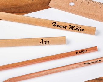 Pencil with personalized engraving
