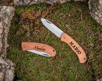 Kinder-Taschenmesser mit Namen • Mein erstes Schnitzmesser