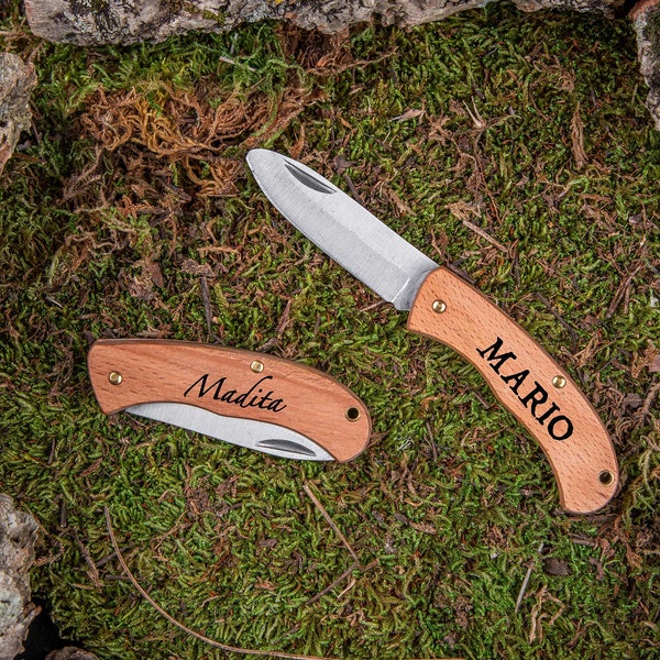 Children's pocket knife with name - My first carving knife