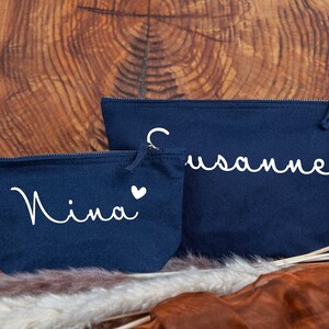 Kosmetiktasche mit Namen personalisiert Tasche mit Namen Geschenk für Mama Lehrerin Erzieher Tante Freundin
