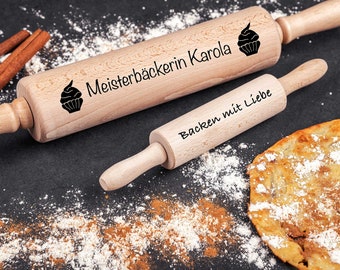 Individual rolling pin customizable with name