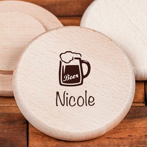 Bierglasdeckel mit personalisierter Laser-Gravur Bild 3