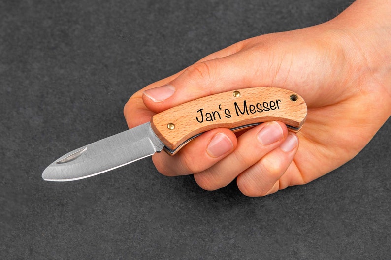 Children's pocket knife with name My first carving knife image 3