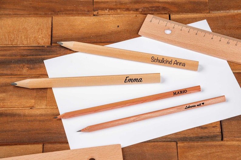 Pencil with personalized engraving image 3