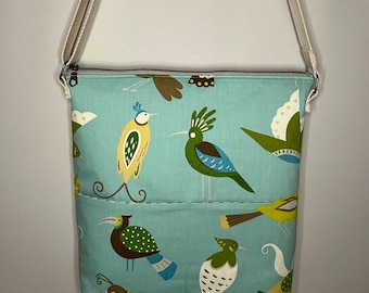 Handmade Beautiful Birds Shoulder Bag