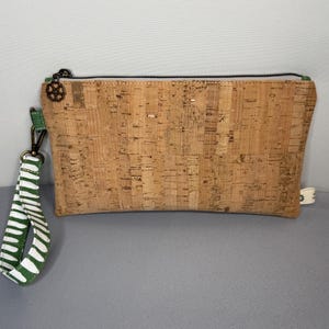 Handmade Cork & Canvas Wristlet Purse