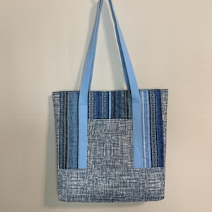 Handmade Belle Blues Tote | Shoulder Bag | Laptop Bag