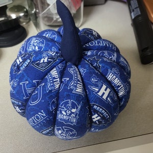 Fabric Handcrafted Pumpkins, HBCU, Hampton University, Home Decor, College Dorm Decor