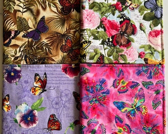 Butterfly Fabric Notebook Covers, Comp Covers, Reusable Covers