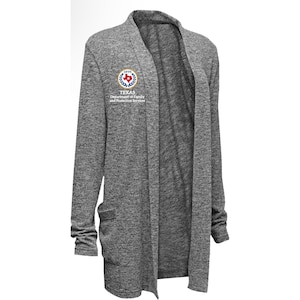 DFPS / HHS Long Female Cardigan With Pockets Marble Gray